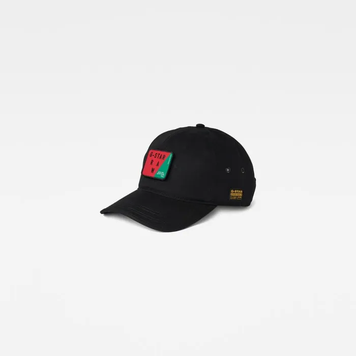 Accessories Men GStar RAW Avernus Badge Baseball Cap Dark Black
