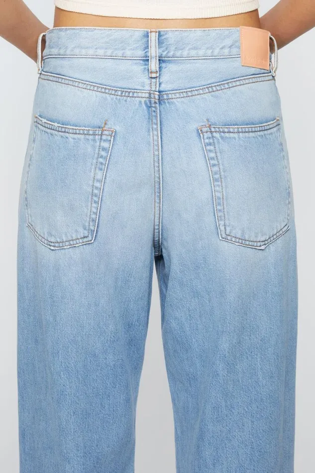Acne Studios Baggy Fit Jeans 8211 1981F Light Blue Woman Jeans