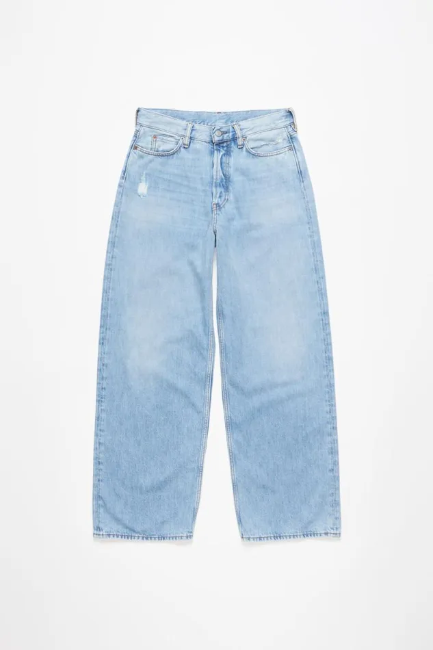Acne Studios Baggy Fit Jeans 8211 1981F Light Blue Woman Jeans