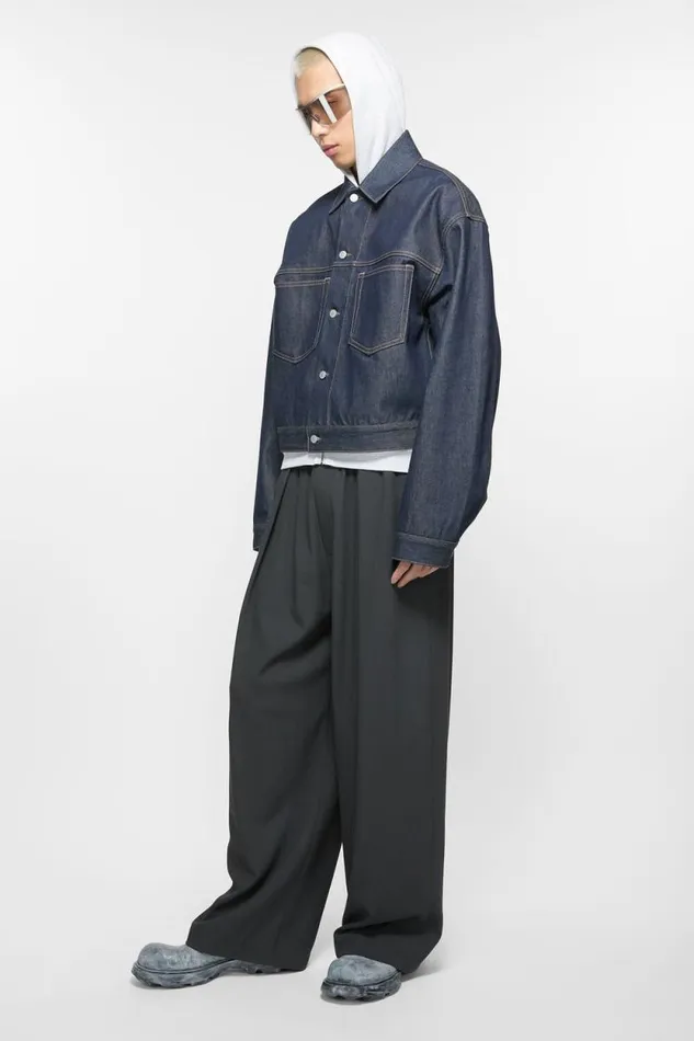 Acne Studios Buckle Leather Shoes Blackgrey Man Shoes