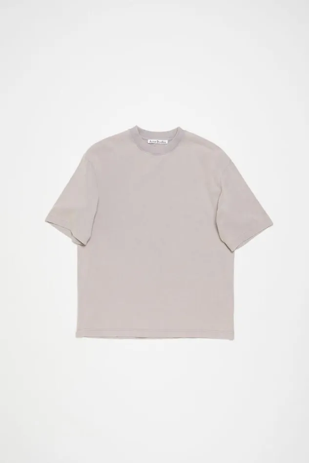 Acne Studios Crew Neck Tshirt 8211 Relaxed Unisex Fit Dusty Purple Man Tshirts