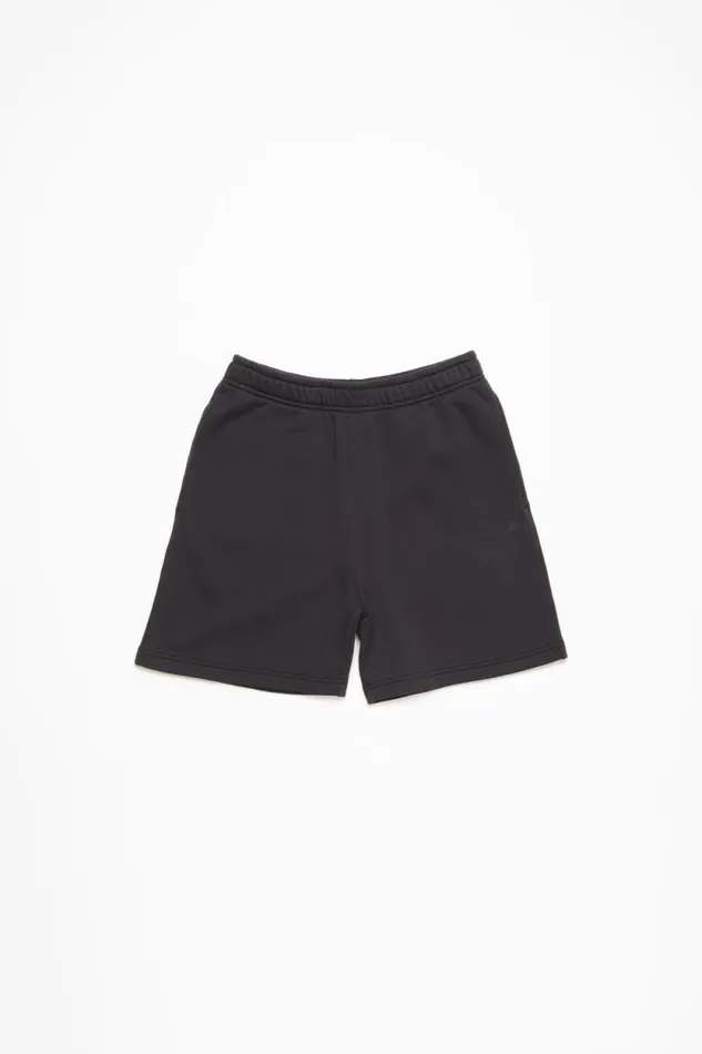 Acne Studios Fleece Shorts Black Man Shorts