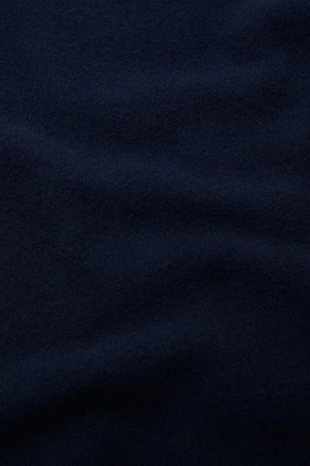 Acne Studios Fringe Wool Scarf Narrow Navy Blue Man Scarves