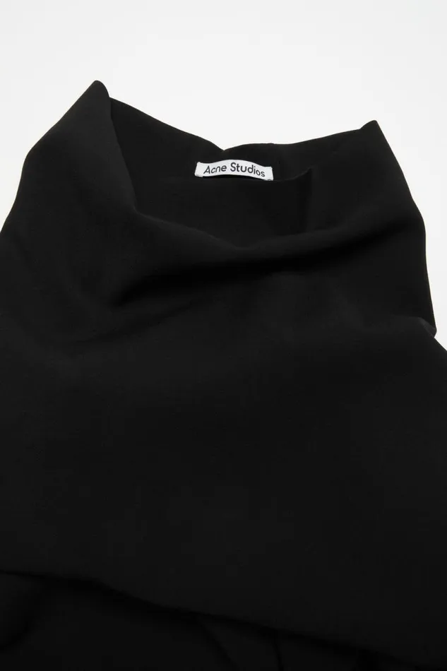 Acne Studios High Neckline Blouse Black Woman Shirts and Blouses