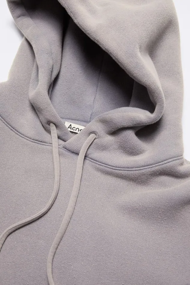 Acne Studios Hooded Sweater Logo Patch Dusty Purple Man Sweatshirts