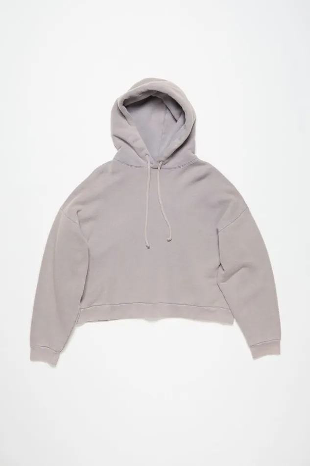 Acne Studios Hooded Sweater Logo Patch Dusty Purple Man Sweatshirts