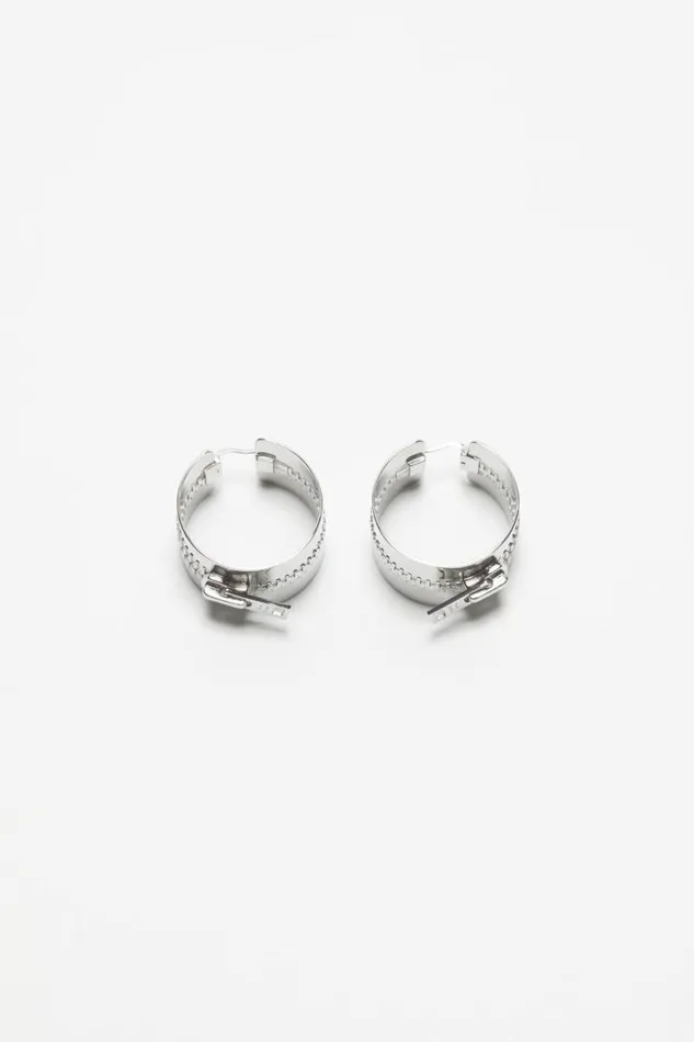 Acne Studios Hoop Earrings Silver Woman Jewellery