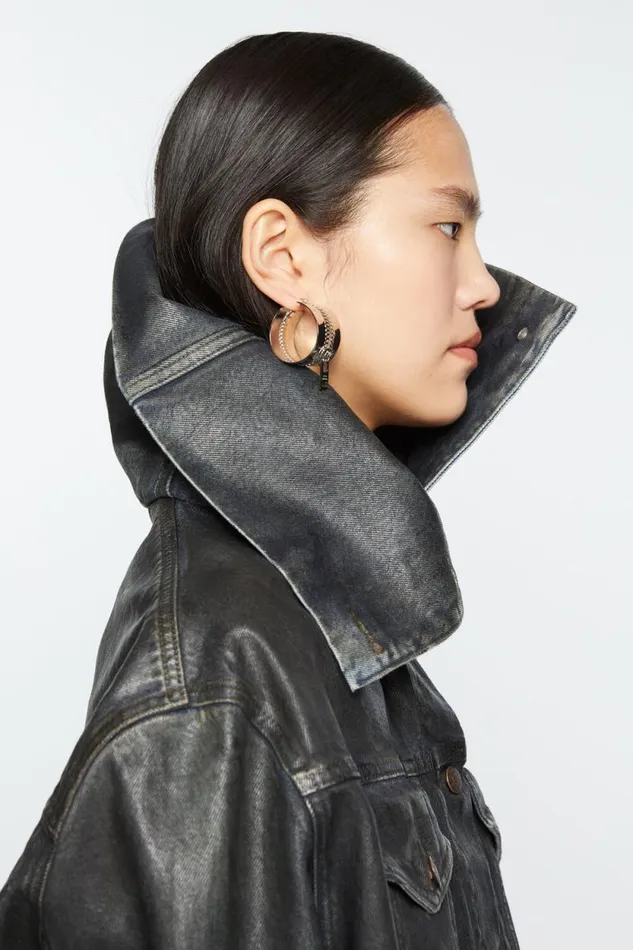 Acne Studios Hoop Earrings Silver Woman Jewellery