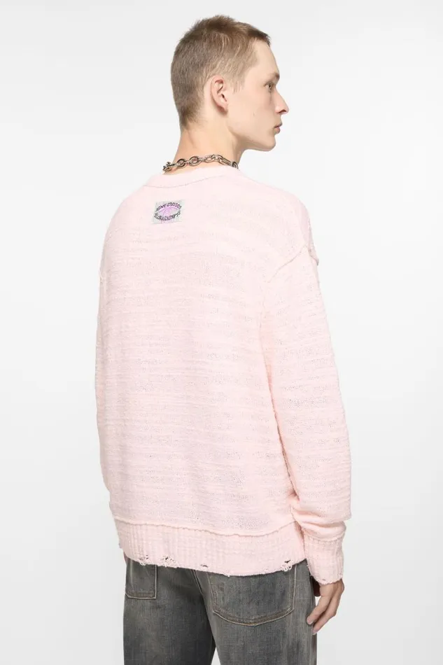 Acne Studios Knit Sweater Baby Pink Man Knitwear