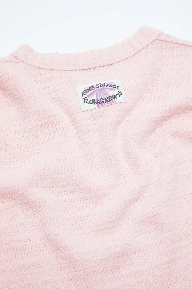 Acne Studios Knit Sweater Baby Pink Man Knitwear