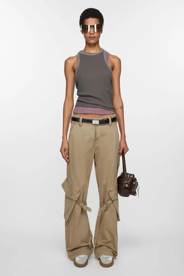 Acne Studios Laceup Sneakers Whitebrown Woman Shoes