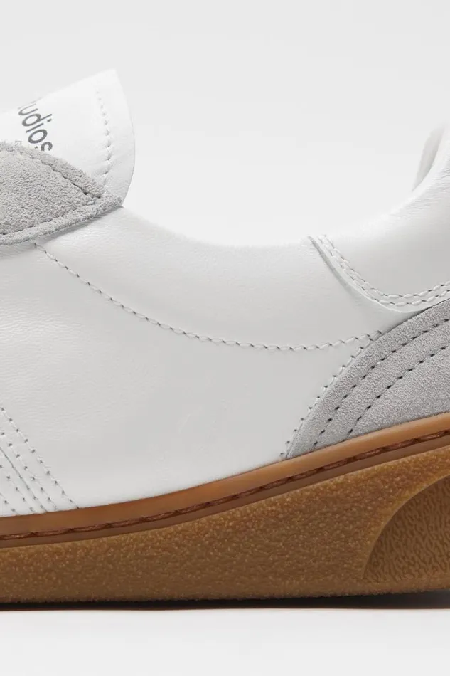 Acne Studios Laceup Sneakers Whitebrown Woman Shoes