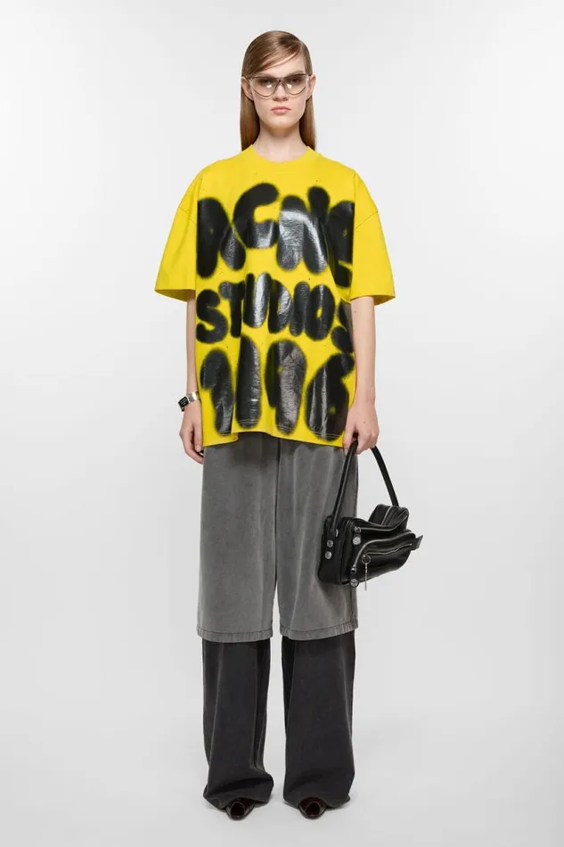 Acne Studios Layered Trousers Anthraciteblack Woman Trousers