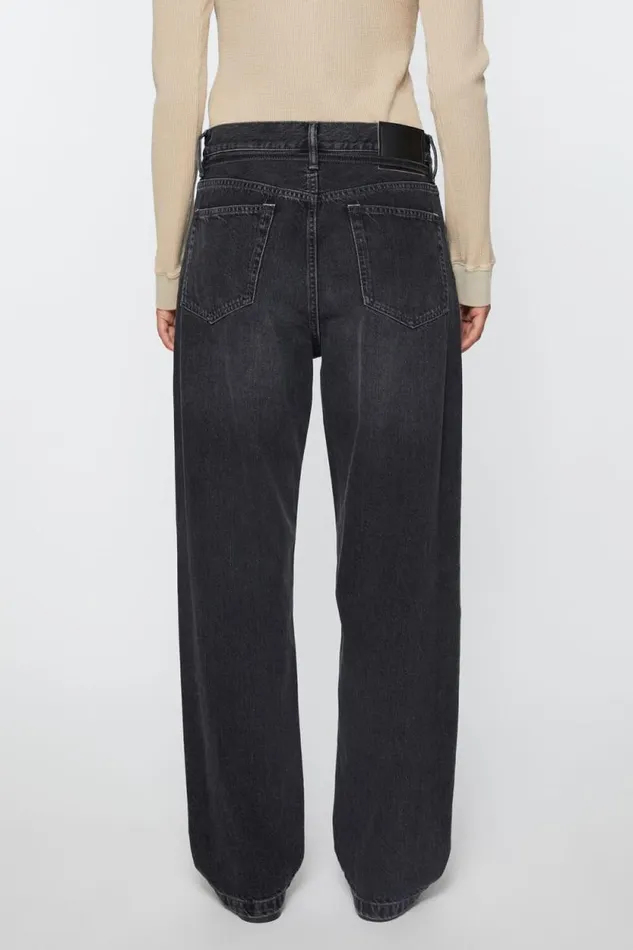 Acne Studios Loose Fit Jeans 8211 1991 Toj Black Woman Jeans