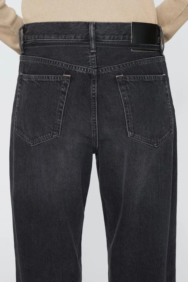 Acne Studios Loose Fit Jeans 8211 1991 Toj Black Woman Jeans