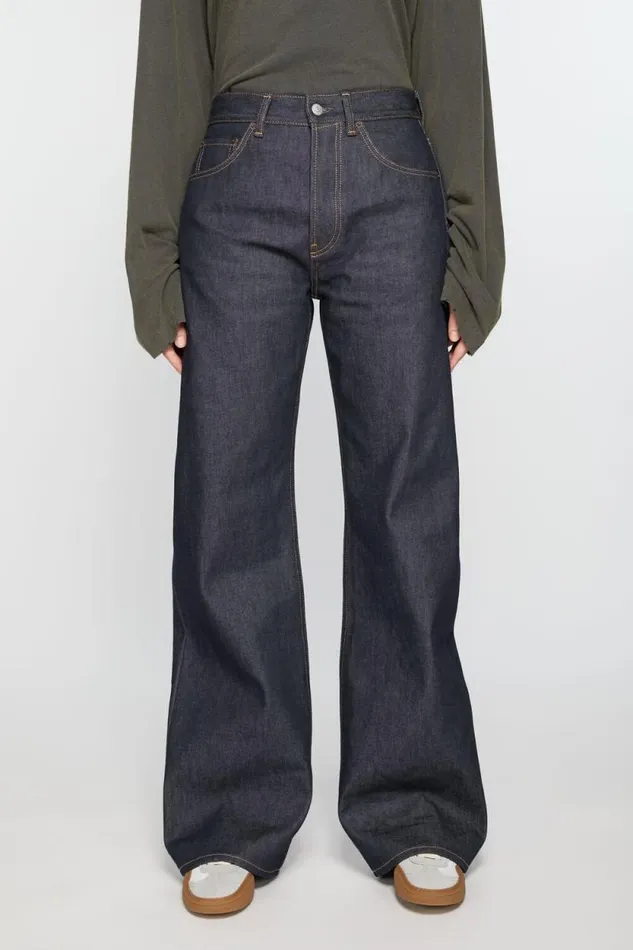 Acne Studios Loose Fit Jeans 8211 2021F Indigo Blue Woman Jeans