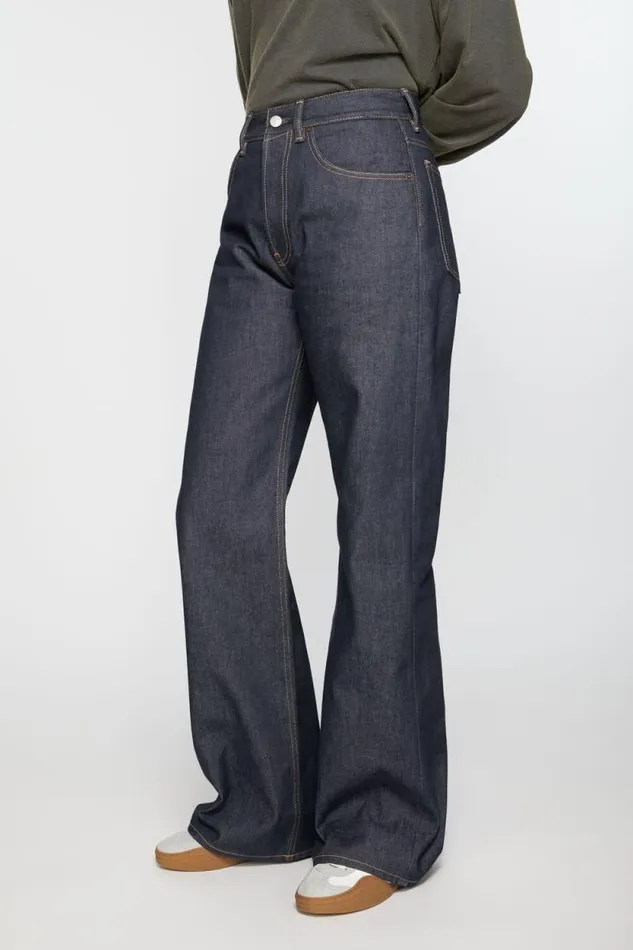 Acne Studios Loose Fit Jeans 8211 2021F Indigo Blue Woman Jeans