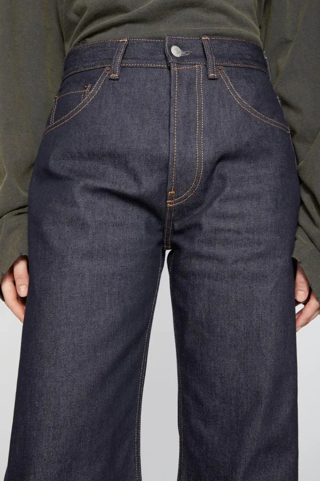 Acne Studios Loose Fit Jeans 8211 2021F Indigo Blue Woman Jeans