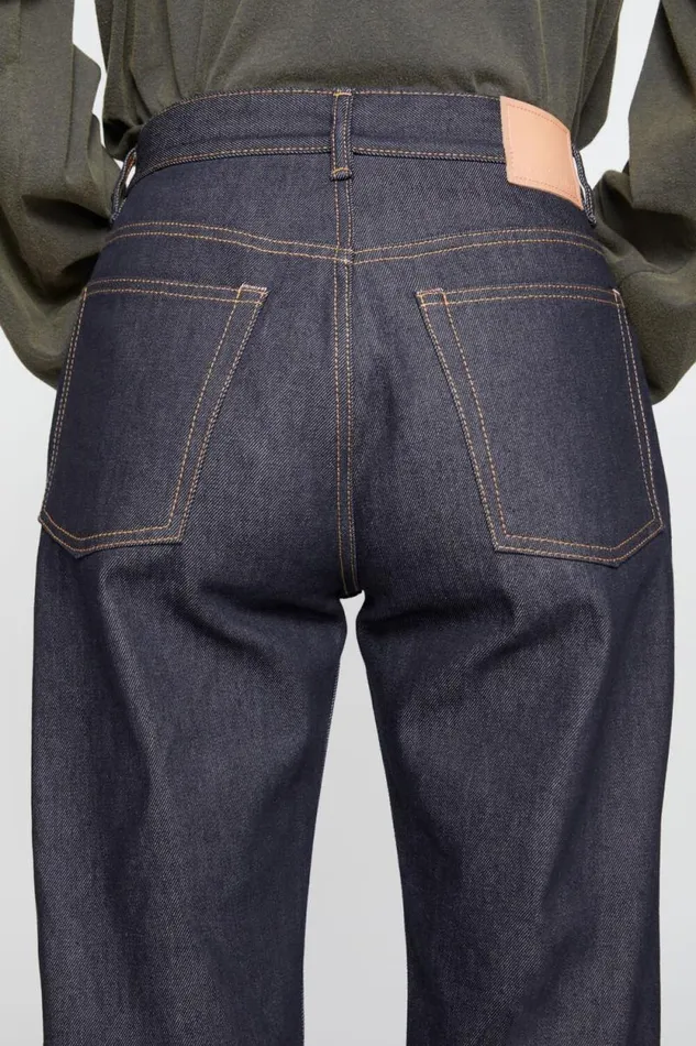 Acne Studios Loose Fit Jeans 8211 2021F Indigo Blue Woman Jeans