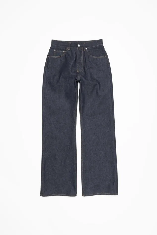 Acne Studios Loose Fit Jeans 8211 2021F Indigo Blue Woman Jeans