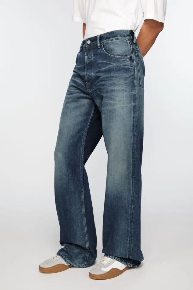 Acne Studios Loose Fit Jeans 8211 2021M Mid Blue Man Jeans