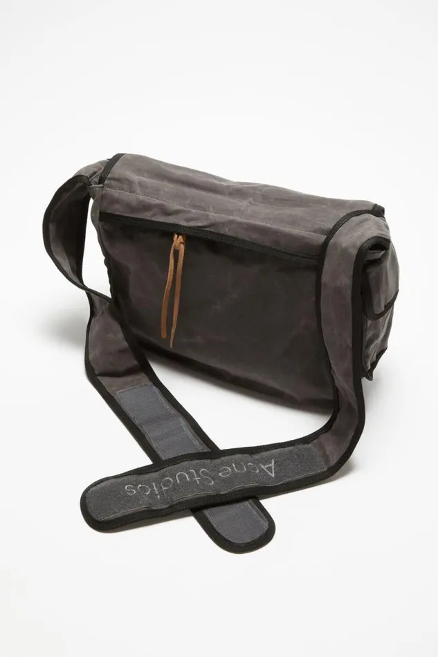 Acne Studios Messenger Bag Greyblack Man Bags