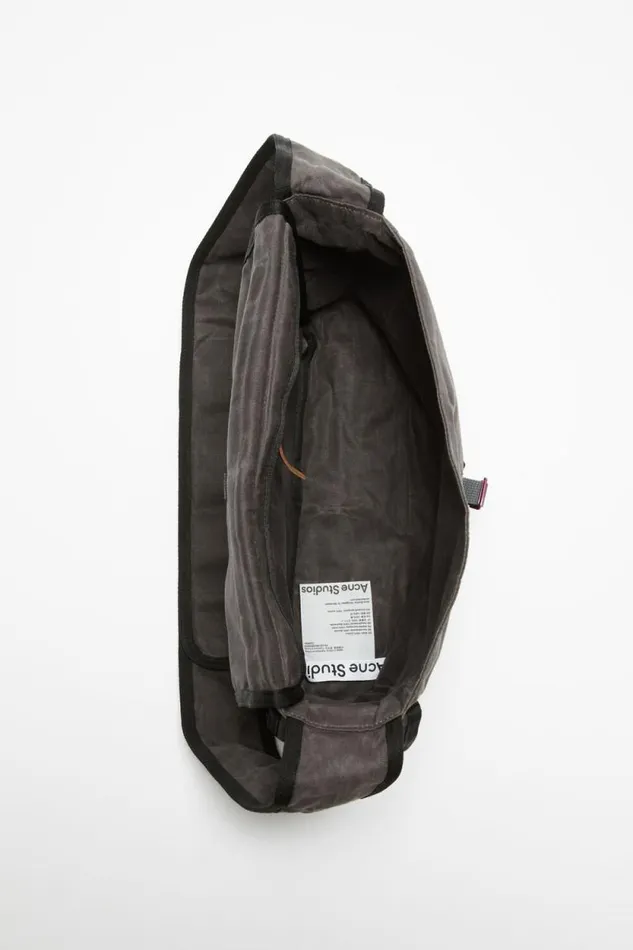Acne Studios Messenger Bag Greyblack Man Bags