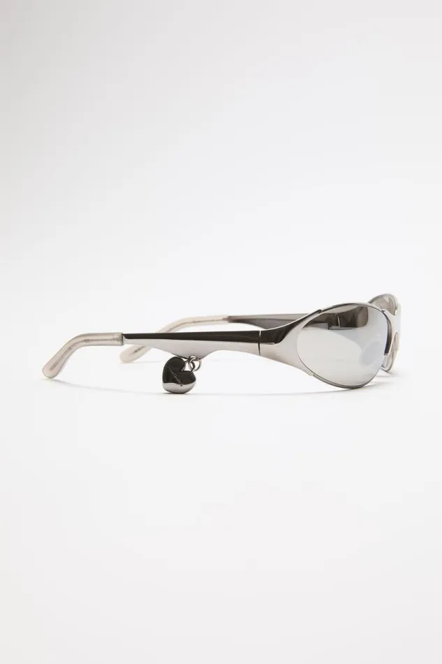 Acne Studios Metal Frame Charm Sunglasses Antique Silver Man Eyewear