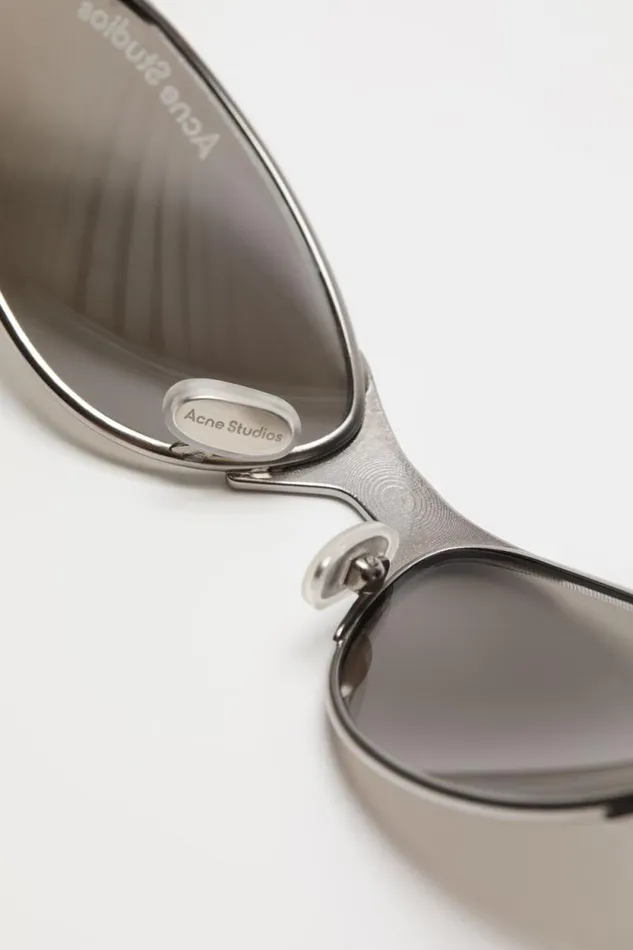 Acne Studios Metal Frame Charm Sunglasses Antique Silver Man Eyewear
