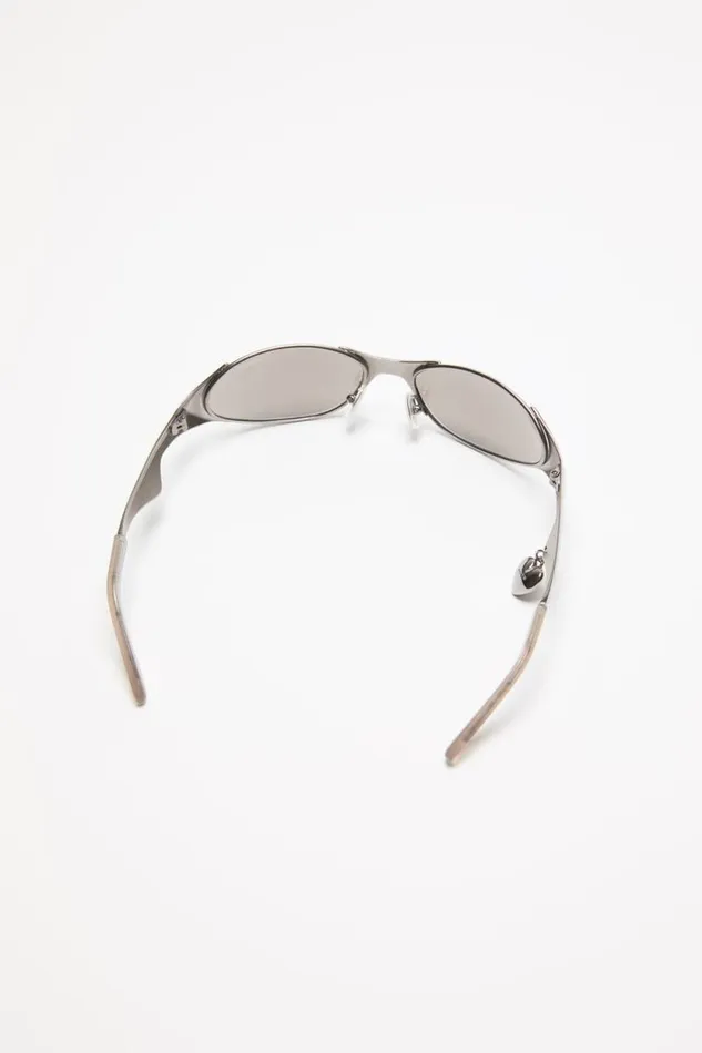 Acne Studios Metal Frame Charm Sunglasses Antique Silver Man Eyewear