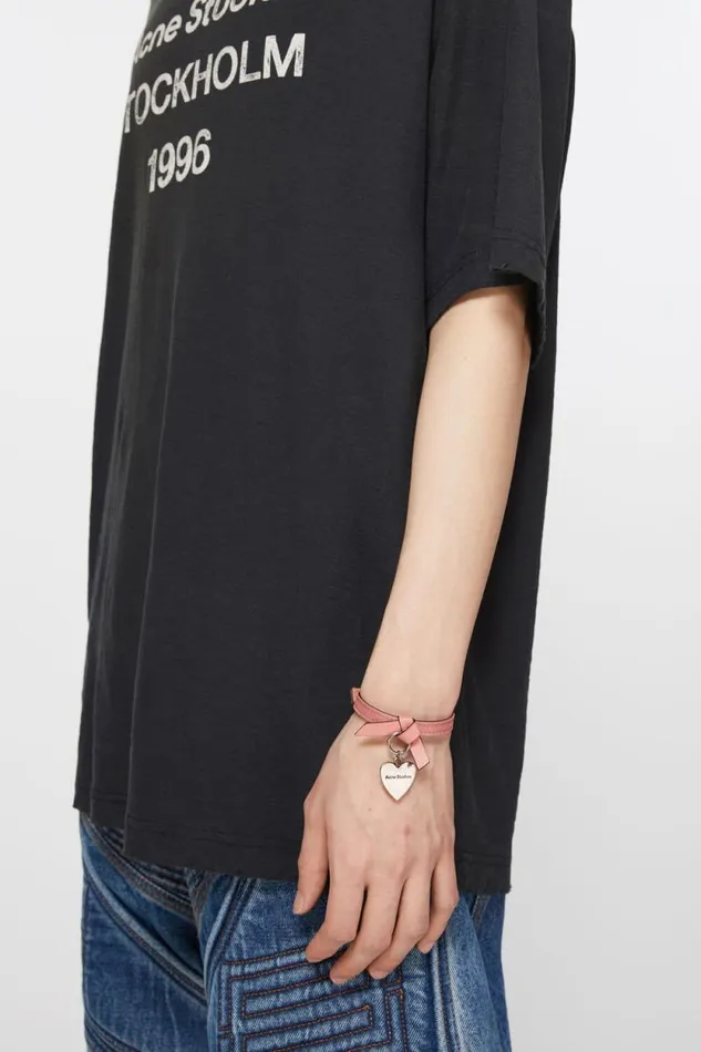 Acne Studios Musubi Charm Bracelet Salmon Pink Woman Jewellery