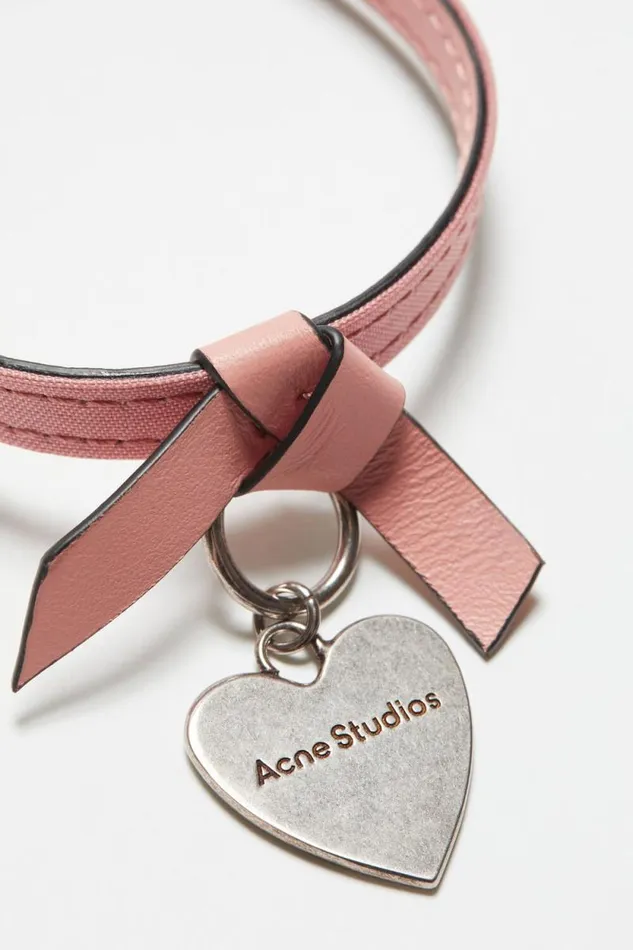Acne Studios Musubi Charm Bracelet Salmon Pink Woman Jewellery