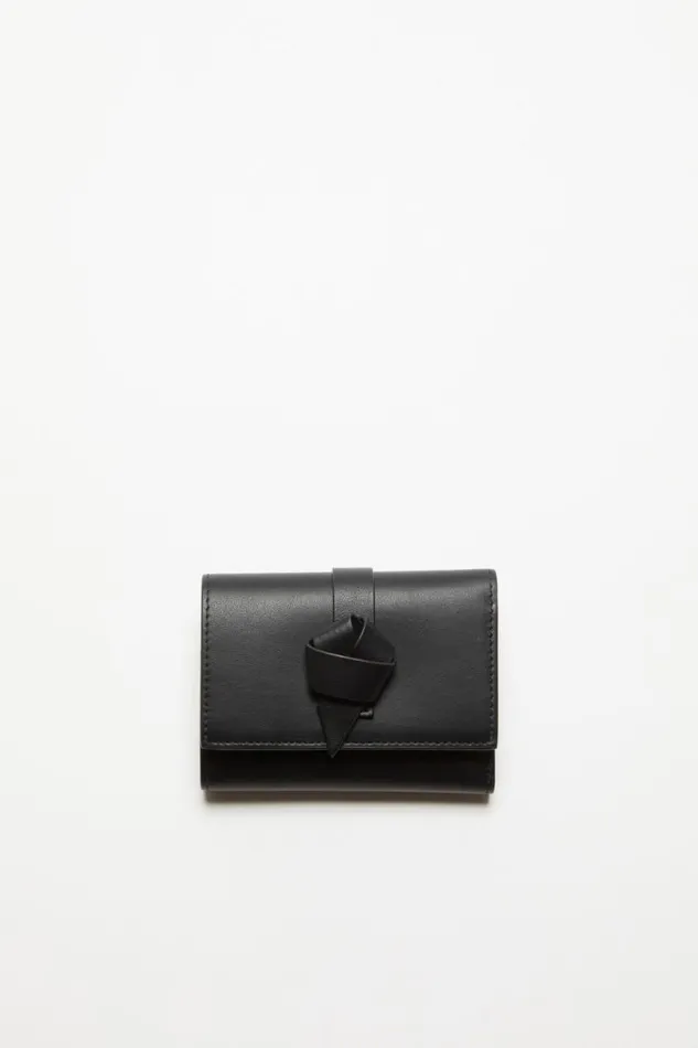 Acne Studios Musubi Folded Wallet Black Man Bags