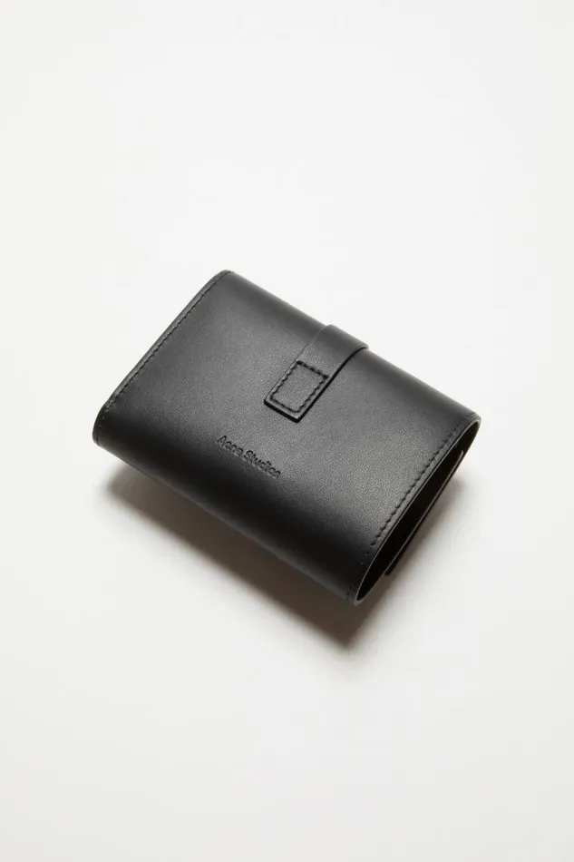 Acne Studios Musubi Folded Wallet Black Man Bags