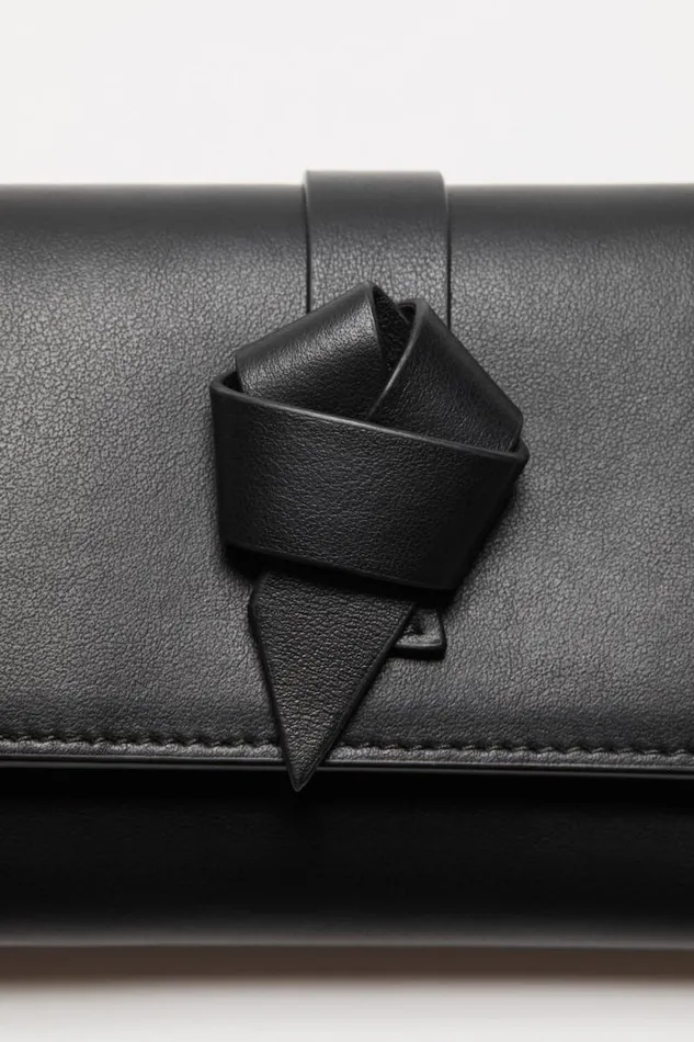 Acne Studios Musubi Folded Wallet Black Man Bags