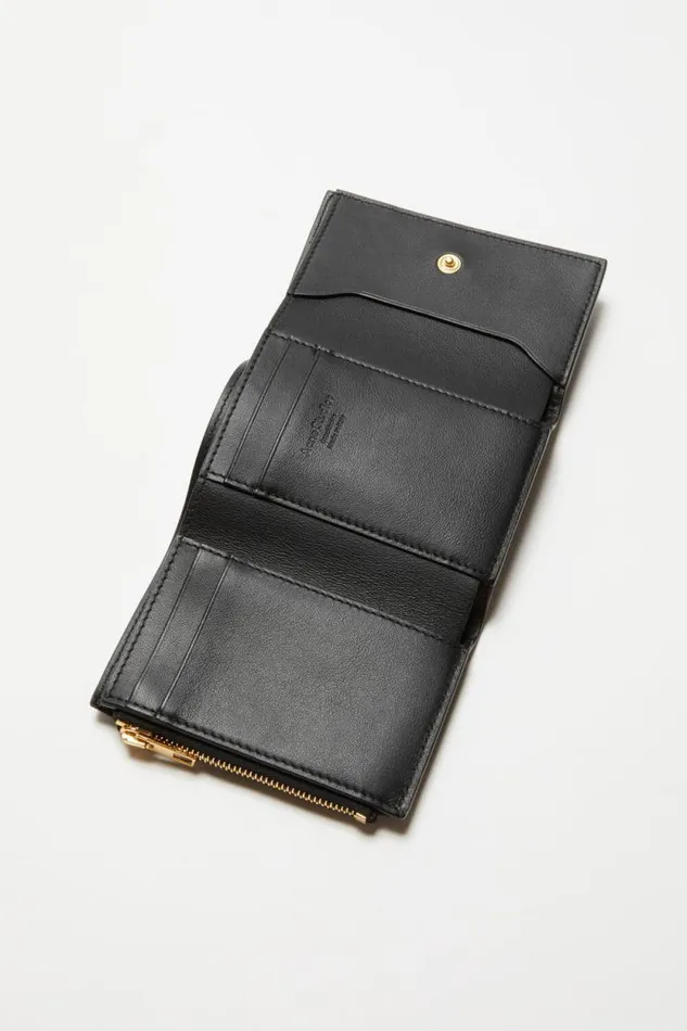 Acne Studios Musubi Folded Wallet Black Man Bags