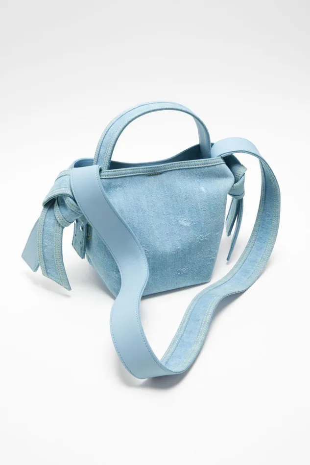 Acne Studios Musubi Mini Shoulder Bag Light Blue Man Bags