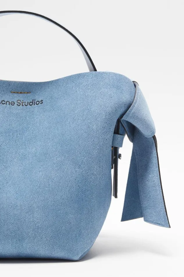 Acne Studios Musubi Mini Shoulder Bag Light Blue Man Bags