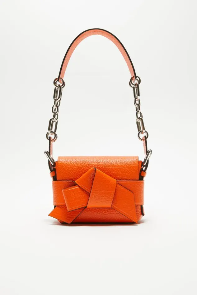 Acne Studios Musubi Shoulder Bag Bright Orange Woman Bags