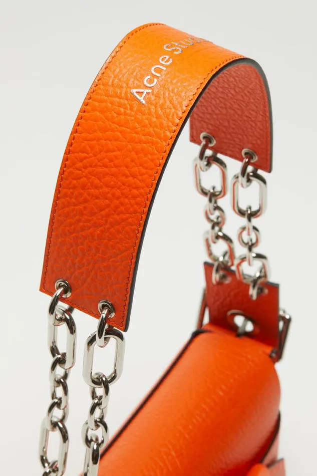 Acne Studios Musubi Shoulder Bag Bright Orange Woman Bags