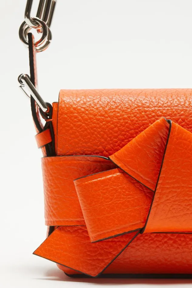 Acne Studios Musubi Shoulder Bag Bright Orange Woman Bags