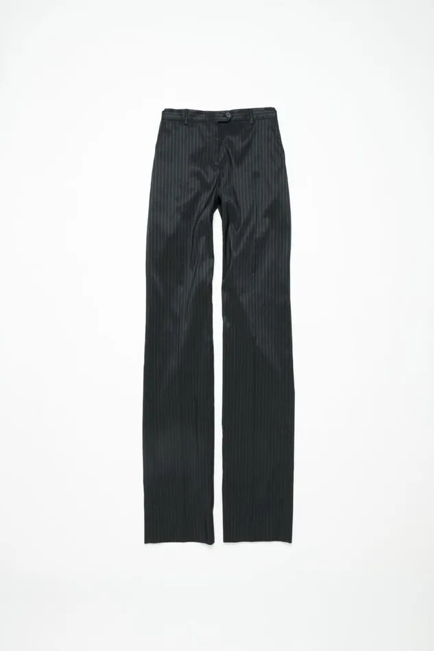 Acne Studios Pinstripe Tailored Trousers Black Woman Trousers