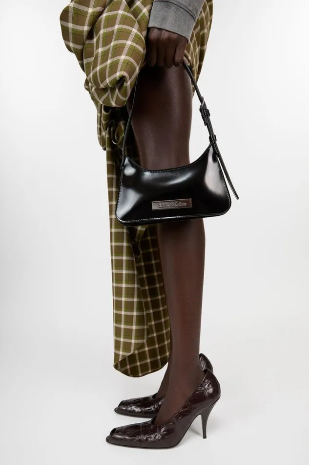 Acne Studios Platt Micro Shoulder Bag Black Woman Bags