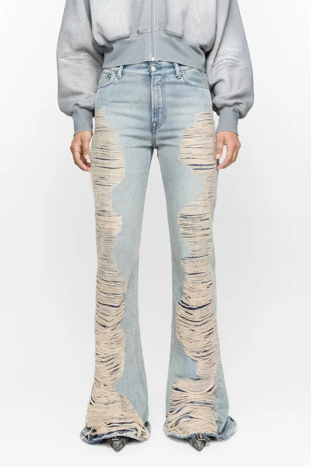 Acne Studios Regular Fit Jeans 8211 2024F Mid Blue Woman Jeans