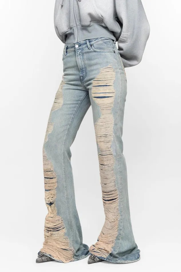 Acne Studios Regular Fit Jeans 8211 2024F Mid Blue Woman Jeans