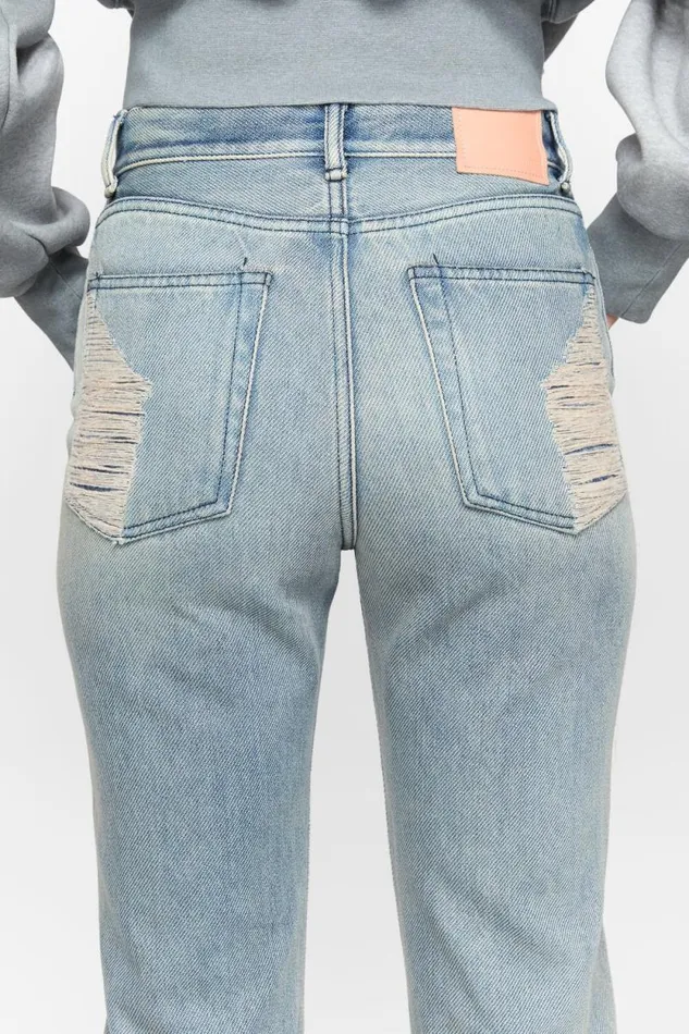 Acne Studios Regular Fit Jeans 8211 2024F Mid Blue Woman Jeans