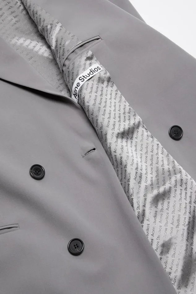 Acne Studios Regular Fit Suit Jacket Cold Grey Man Suit Jackets