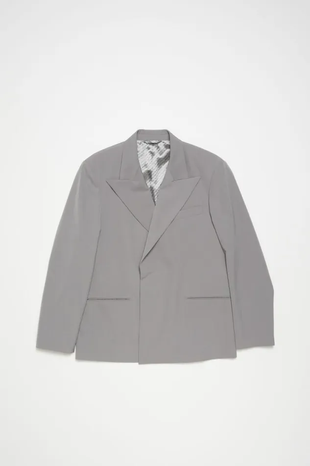 Acne Studios Regular Fit Suit Jacket Cold Grey Man Suit Jackets