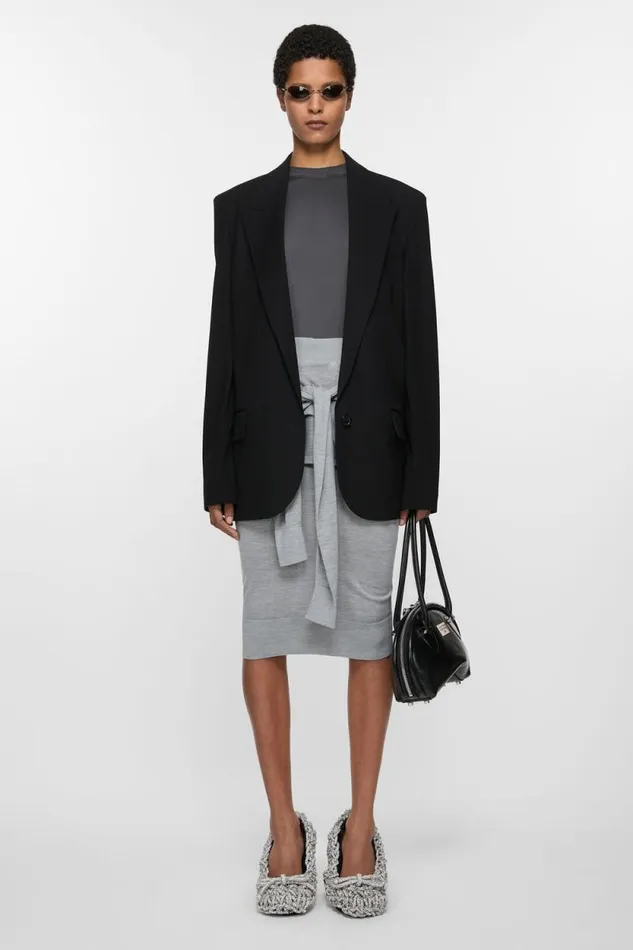 Acne Studios Singlebreasted Jacket 8211 Regular Fit Black Woman Suit Jackets