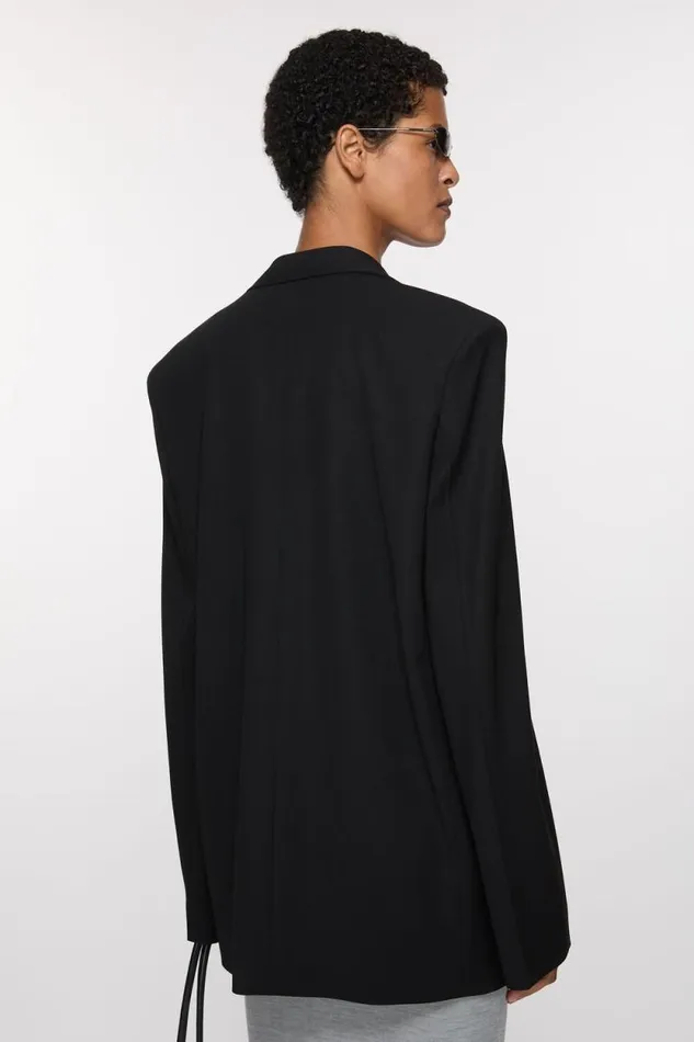 Acne Studios Singlebreasted Jacket 8211 Regular Fit Black Woman Suit Jackets